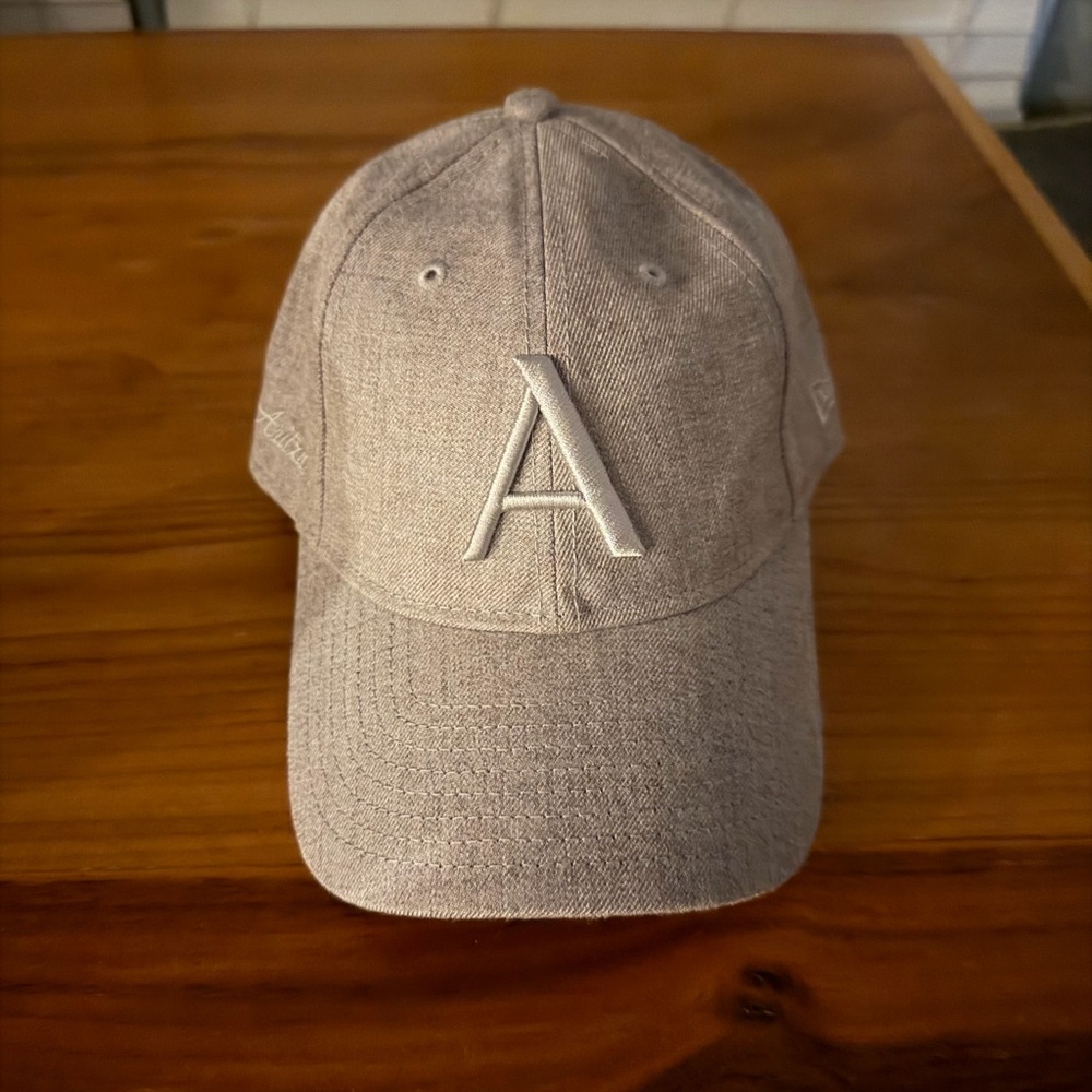 Aritzia Beige Cap with Embroidered A